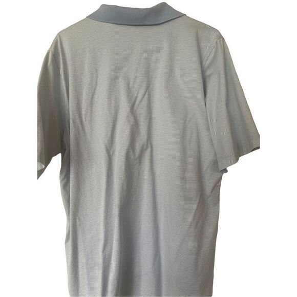 Polo Ralph Lauren Golf Men's Periwinkle Pinstripes Collared Polo Shirt Size L - Picture 3 of 9